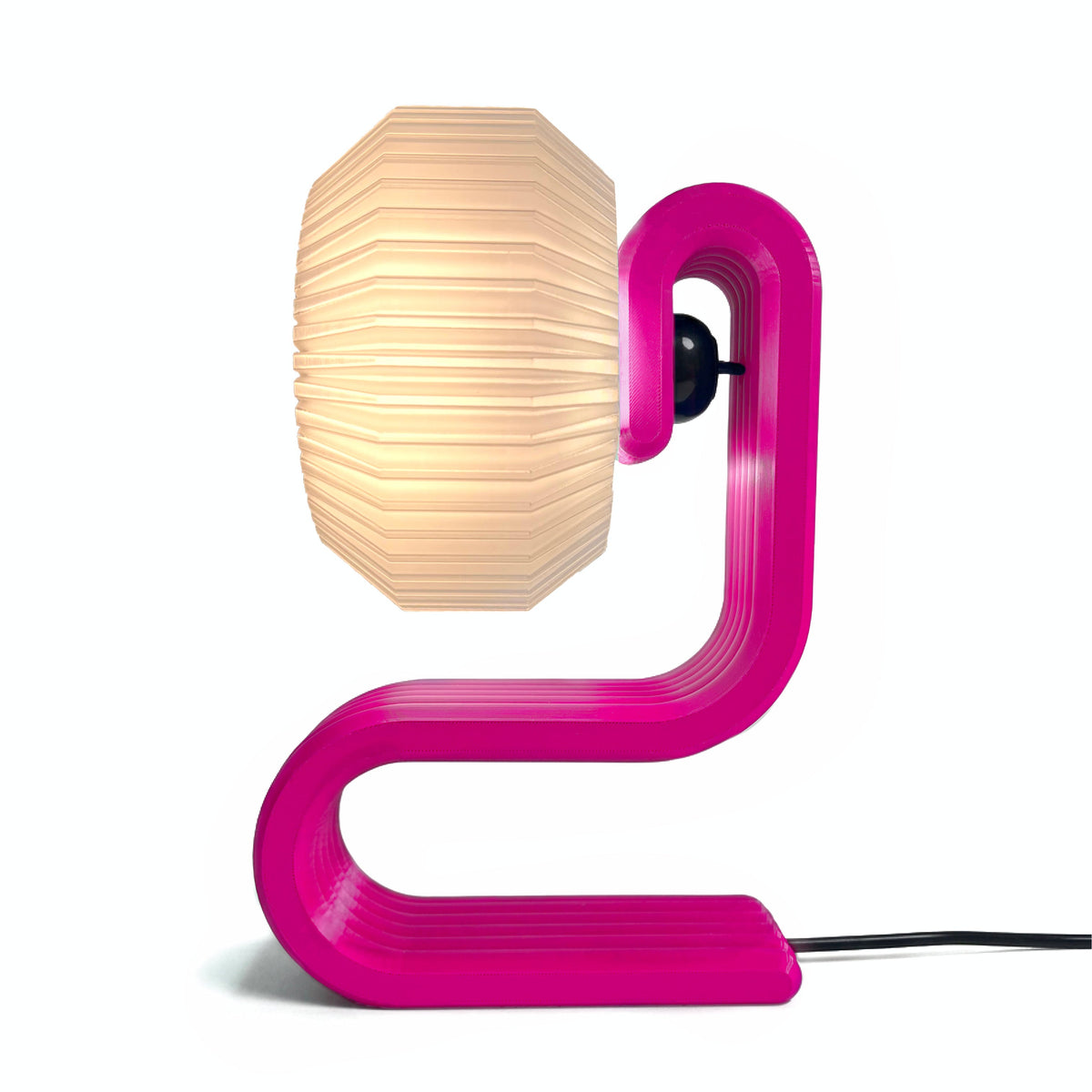Bookworm lamp in vertical orientation without drawer Magenta