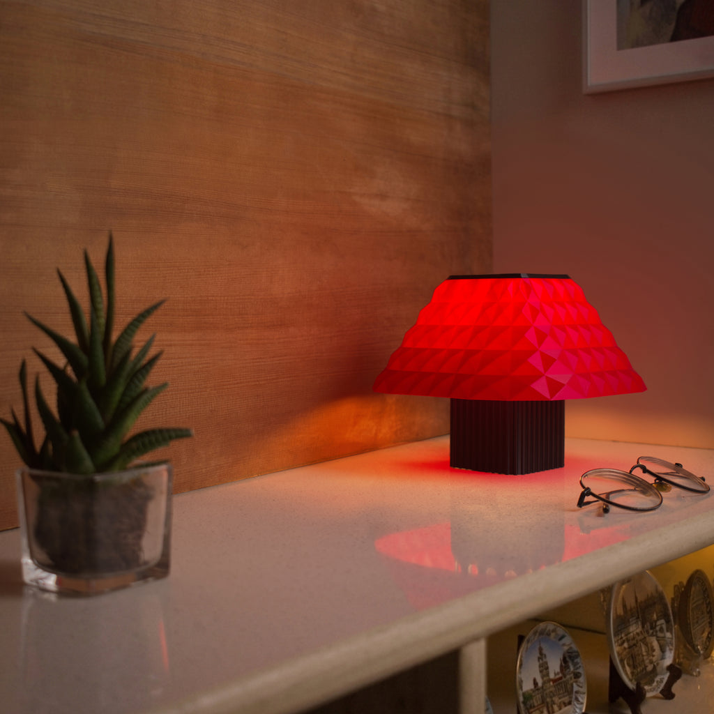 Nuclear Red Shikaku Lamp Lifestyle Shot