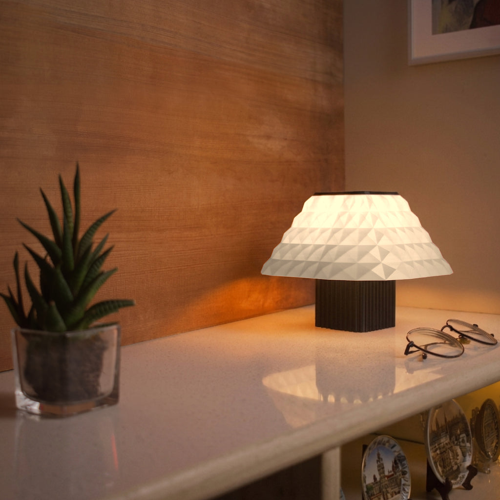 Frosted White Shikaku Lamp Lifestyle Shot